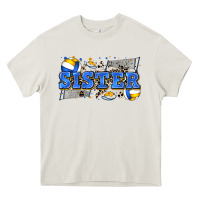 Cream sister volleyball Heavy Core Tee - Zillion Design Studio