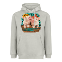 Moon Dust Cute Couple Pigs Heavyweight Hoodie - Bettercallsaul