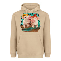 Mushroom Cute Couple Pigs Heavyweight Hoodie - Bettercallsaul