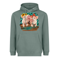 Sage Cute Couple Pigs Heavyweight Hoodie - Bettercallsaul