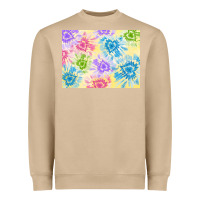 Mushroom tie dye heart shaped background 3200x2400 Heavyweight Sweatshirt - AdoDesignShop