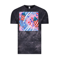 Cloud Black patriotic fireworks Vintage Tee - BundleAndBundleShop