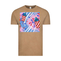 Vintage Coffee patriotic fireworks Vintage Tee - BundleAndBundleShop