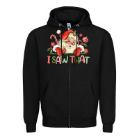 Black i saw that Zipper Hoodie - MaliasSmallBusiness