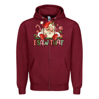 Burgundy i saw that Zipper Hoodie - MaliasSmallBusiness