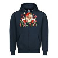 Navy i saw that Zipper Hoodie - MaliasSmallBusiness
