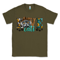 Army Green love cats scottish fold Classic Tee - LillyAllenDesigns