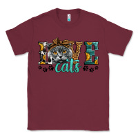 Burgundy love cats scottish fold Classic Tee - LillyAllenDesigns
