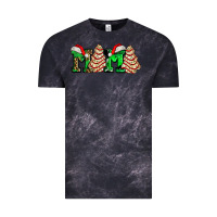Cloud Black mama with christmas tree cake ado Vintage Tee - AdoDesignShop