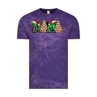 Cloud Purple mama with christmas tree cake ado Vintage Tee - AdoDesignShop