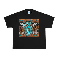 Black gemstone leopard cross Urban Heavy Tee - AdoDesignShop
