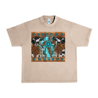 French Oak gemstone leopard cross Urban Heavy Tee - AdoDesignShop