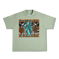 Oil Green gemstone leopard cross Urban Heavy Tee - AdoDesignShop