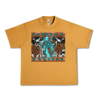 Peanut Butter gemstone leopard cross Urban Heavy Tee - AdoDesignShop