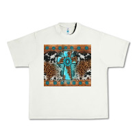 Pistachio gemstone leopard cross Urban Heavy Tee - AdoDesignShop