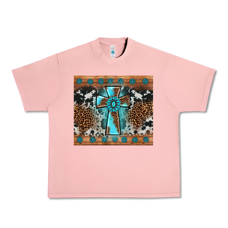 Gemstone Leopard Cross Urban Heavy Tee by AdoDesignShop | Teevron