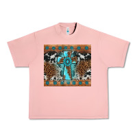 Salmon gemstone leopard cross Urban Heavy Tee - AdoDesignShop