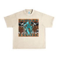 Sandshell gemstone leopard cross Urban Heavy Tee - AdoDesignShop