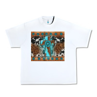 White gemstone leopard cross Urban Heavy Tee - AdoDesignShop