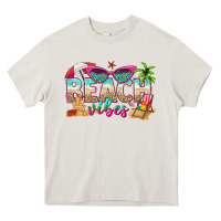 Cream beach vibes Heavy Core Tee - texasbilliewilder