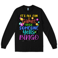 Black bingo Long Sleeve Tee - MaliasSmallBusiness