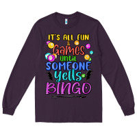Plum bingo Long Sleeve Tee - MaliasSmallBusiness
