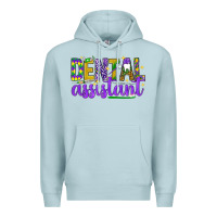 Blue Mist Mardi Gras Dental Assistant Premium Hoodie - NancyCooperArtShop