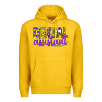 Lemon Mardi Gras Dental Assistant Premium Hoodie - NancyCooperArtShop