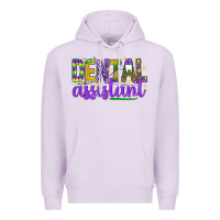 Lilac Mardi Gras Dental Assistant Premium Hoodie - NancyCooperArtShop