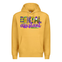 Mustard Mardi Gras Dental Assistant Premium Hoodie - NancyCooperArtShop