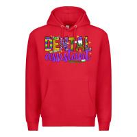 Red Mardi Gras Dental Assistant Premium Hoodie - NancyCooperArtShop