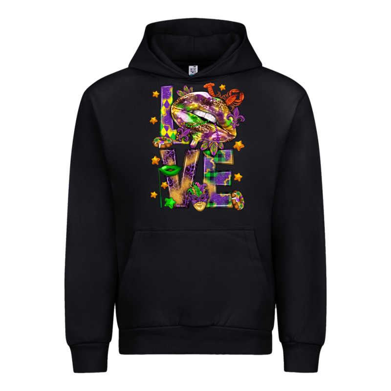 Mardi Gras Love Lips Urban Hoodie by HowdyJamesFarm | Teevron