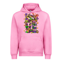 Fuchsia Pink Mardi Gras love lips Urban Hoodie - HowdyJamesFarm