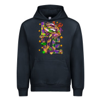 Navy Mardi Gras love lips Urban Hoodie - HowdyJamesFarm