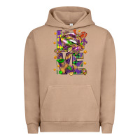 Pigment Burro Mardi Gras love lips Urban Hoodie - HowdyJamesFarm