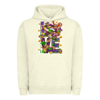 Pigment Pistachio Mardi Gras love lips Urban Hoodie - HowdyJamesFarm