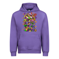 Tulip Mardi Gras love lips Urban Hoodie - HowdyJamesFarm