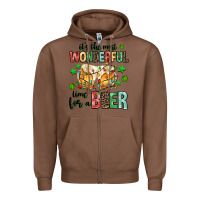 Chestnut its the most wonderful time for a year Zipper Hoodie - MaliasSmallBusiness
