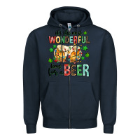 Navy its the most wonderful time for a year Zipper Hoodie - MaliasSmallBusiness