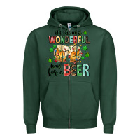 Sports Green its the most wonderful time for a year Zipper Hoodie - MaliasSmallBusiness