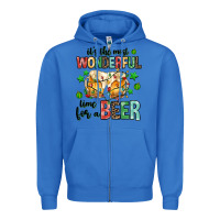 True Royal its the most wonderful time for a year Zipper Hoodie - MaliasSmallBusiness