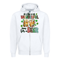 White its the most wonderful time for a year Zipper Hoodie - MaliasSmallBusiness