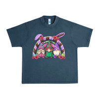 Midnight Navy easter gnomes rainbow Urban Heavy Tee - Artiststas