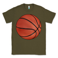 Army Green basketball Classic Tee - BarkalooDesign