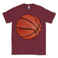 Burgundy basketball Classic Tee - BarkalooDesign
