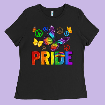 Hippie Pride Ladies Tee Designed By Texasbilliewilder