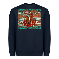 Longhorn With Gemstone Heavyweight Sweatshirt | Teevron