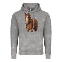 Cloud Rock brown horse Vintage Hoodie - RanaPortraitStore