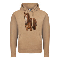 Vintage Coffee brown horse Vintage Hoodie - RanaPortraitStore