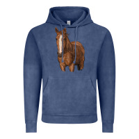 Vintage Denim brown horse Vintage Hoodie - RanaPortraitStore